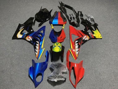 Compra Carenados Moto BMW S1000RR 2009-2014 - Azul Rojo Amarillo Negro Tiburón