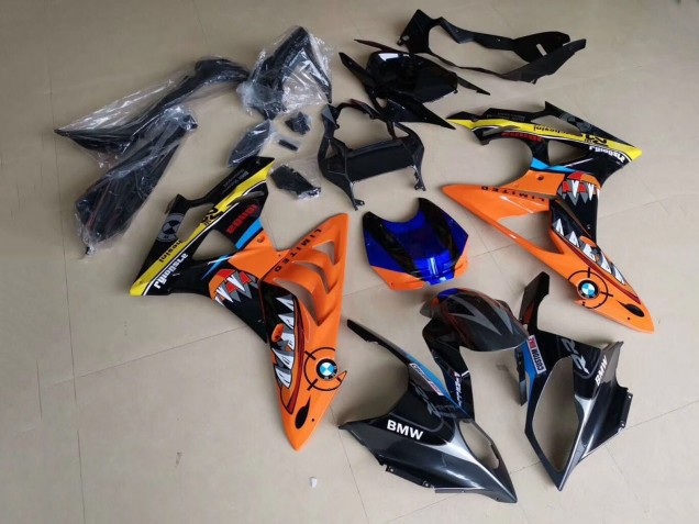 Compra Carenados Moto BMW S1000RR 2009-2014 - Amarillo Azul Naranja Negro Tiburón