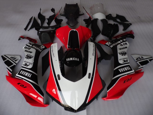 Compra Carenados Moto Yamaha YZF R1 2015-2019 - Blanco Rojo Negro Motul YSP