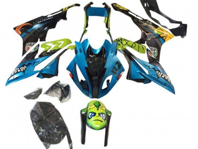 Compra Carenados Moto BMW S1000RR 2015-2016 - Amarillo Azul Negro Tiburón