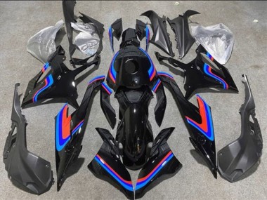 Compra Carenados Moto BMW S1000RR 2019-2022 - Negro Doble Azul Rojo
