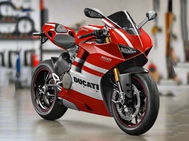 Compra Carenados Moto Ducati Panigale V4 V4S 2018-2019 - Blanco Rojo Raya