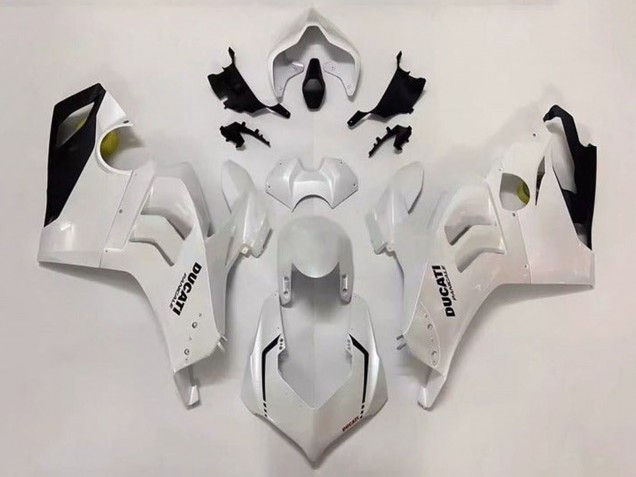 Compra Carenado Moto Ducati Panigale V4 V4S 2020-2021 - Blanco Perla Negro Brillante