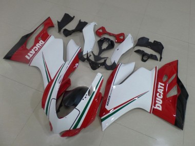 Compra Carenados Moto Ducati Panigale 899 2011-2014 - Blanco Rojo Verde Negro Brillante