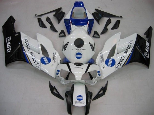 Compra Carenados Moto Honda CBR1000RR 2004-2005 - Blanco Azul Negro Brillante Konica Minolta