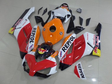 Compra Carenados Moto Honda CBR1000RR 2004-2005 - Naranja Blanco Rojo Negro Brillante Repsol Rojo Bull HRC