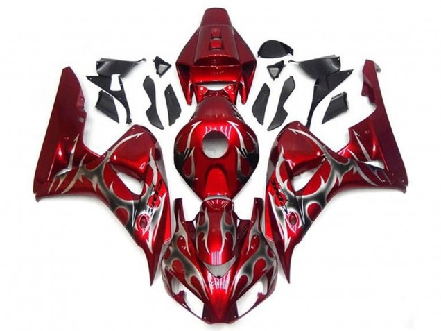 Compra Carenados Moto Honda CBR1000RR 2006-2007 - Rojo Plata Tribal