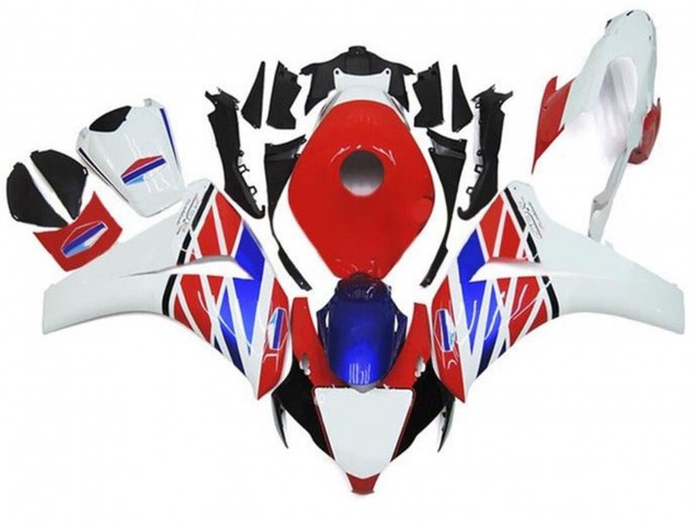Compra Carenados Moto Honda CBR1000RR 2008-2011 - Blanco Rojo Azul Negro Raya