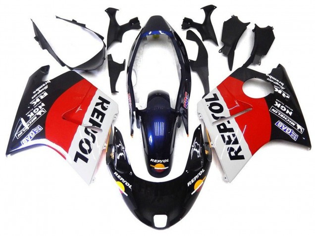 Compra Carenados Moto Honda CBR1100XX Blackbird 1996-2007 - Rojo Blanco Azul Negro Brillante Repsol