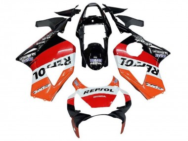 Compra Carenados Moto Honda CBR900RR 954 2002-2003 - Blanco Naranja Rojo Negro Brillante Repsol
