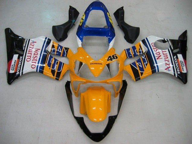 Compra Carenados Moto Honda CBR600 F4i 2001-2003 - Amarillo Blanco Azul Negro Brillante Nastro Azzurro