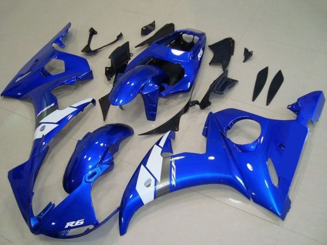 Compra Carenado Moto Yamaha YZF R6 2003-2004 - Azul Blanco OEM Estilo