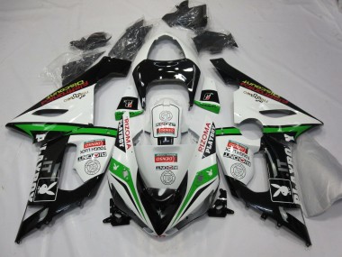 Compra Carenados Moto Kawasaki ZX6R 2005-2006 - Blanco Negro Verde Rojo Rizoma Playboy