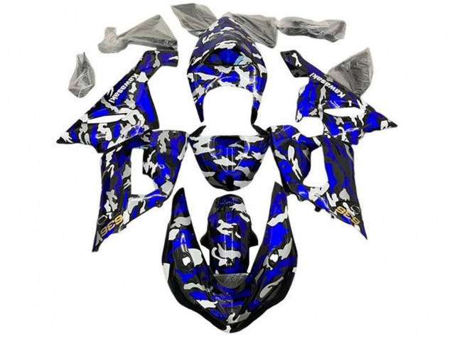 Compra Carenados Moto Kawasaki ZX6R 2005-2006 - Azul Camouflage