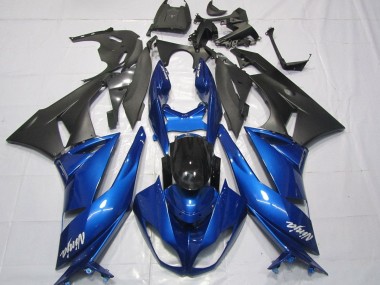 Compra Carenados Moto Kawasaki ZX6R 2007-2008 - Azul Negro Mate Blanco