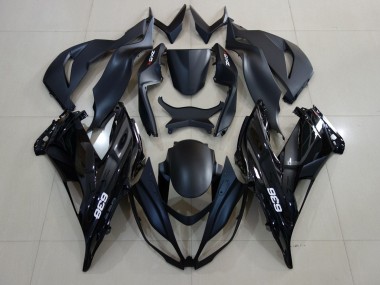 Compra Carenados Moto Kawasaki ZX6R 2007-2008 - Negro Mate Negro Brillante Blanco