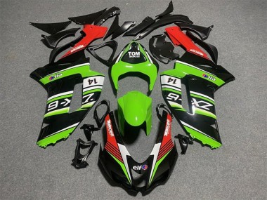 Compra Carenados Moto Kawasaki ZX6R 2007-2008 - Negro Verde Blanco Rojo