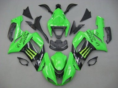 Compra Carenados Moto Kawasaki ZX6R 2007-2008 - Verde Negro Monstruo Energy
