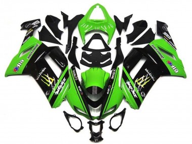 Compra Carenados Moto Kawasaki ZX6R 2007-2008 - Verde Negro Monstruo Elf