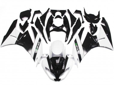 Compra Carenados Moto Kawasaki ZX6R 2009-2012 - Blanco Negro Brillante
