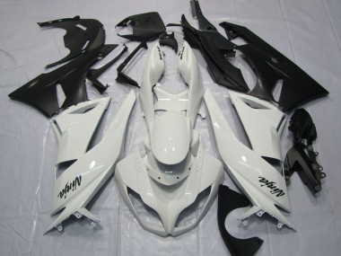 Compra Carenados Moto Kawasaki ZX6R 2009-2012 - Blanco Negro Mate