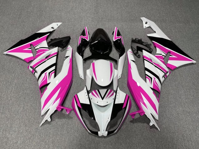 Compra Carenados Moto Kawasaki ZX6R 2009-2012 - Blanco Rosa Negro