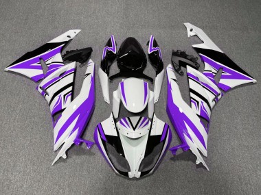 Compra Carenados Moto Kawasaki ZX6R 2009-2012 - Blanco Púrpura Negro