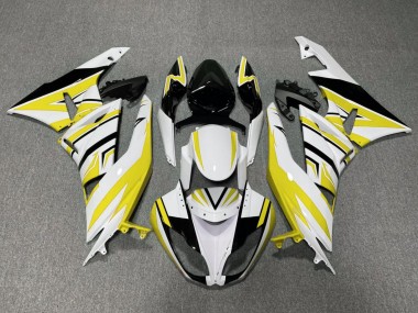 Compra Carenados Moto Kawasaki ZX6R 2009-2012 - Blanco Amarillo Negro