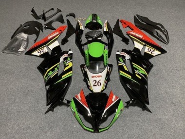 Compra Carenados Moto Kawasaki ZX6R 2009-2012 - Verde Negro Brillante Blanco Rojo Showr 26