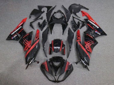 Compra Carenados Moto Kawasaki ZX6R 2009-2012 - Negro Brillante Rojo Monstruo