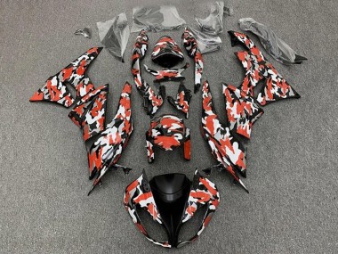 Compra Carenados Moto Kawasaki ZX6R 2009-2012 - Rojo Blanco Negro Camouflage