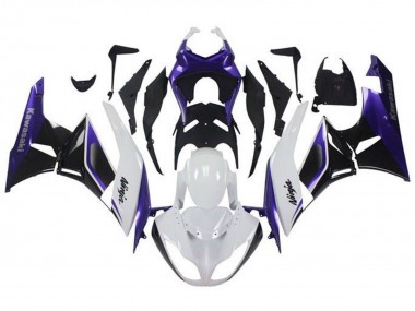 Compra Carenados Moto Kawasaki ZX6R 2009-2012 - Púrpura Blanco Negro