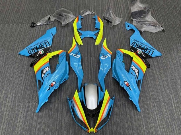 Compra Carenados Moto Kawasaki ZX6R 2013-2018 - Azul Claro Amarillo Naranja Negro Plata