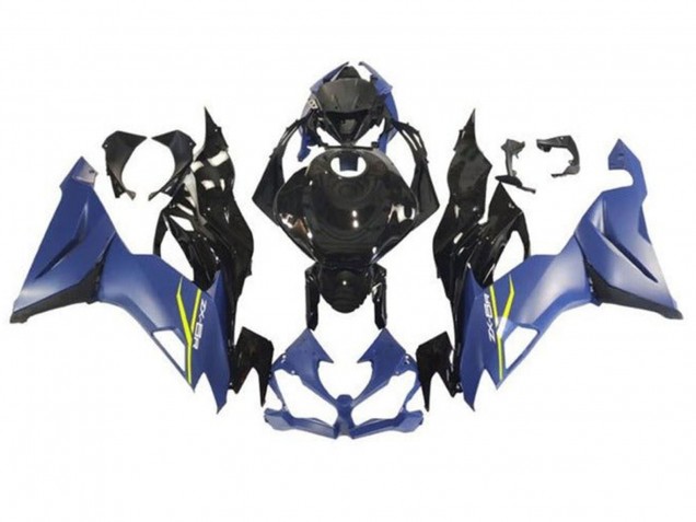 Compra Carenados Moto Kawasaki ZX6R 2019-2022 - Azul Mate Negro Brillante