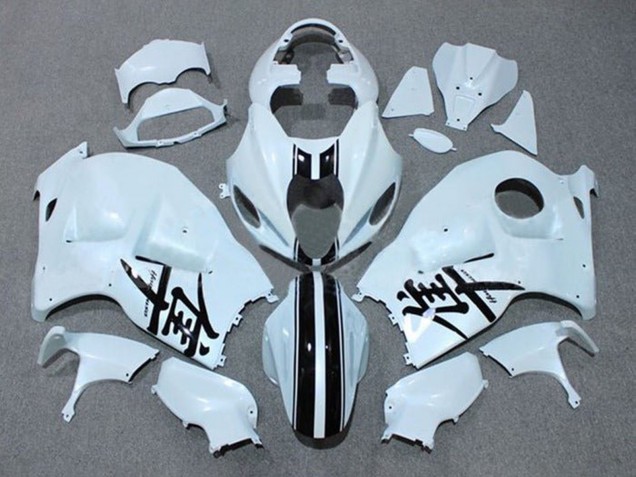 Compra Carenados Moto Suzuki GSXR 1300 Hayabusa 1996-2007 - Blanco Negro Raya