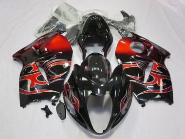 Compra Carenados Moto Suzuki GSXR1000 1996-2007 - Negro Brillante Rojo Tribal