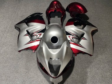 Compra Carenados Moto Suzuki GSXR1000 1996-2007 - Plata Rojo Caramelo