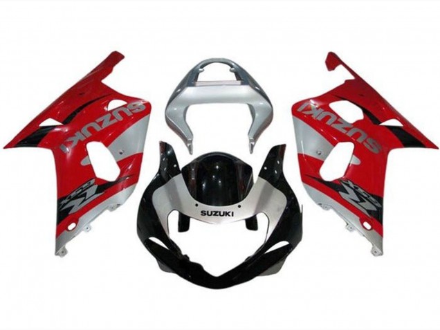 Compra Carenados Moto Suzuki GSXR1000 2000-2002 - Plata Rojo Negro