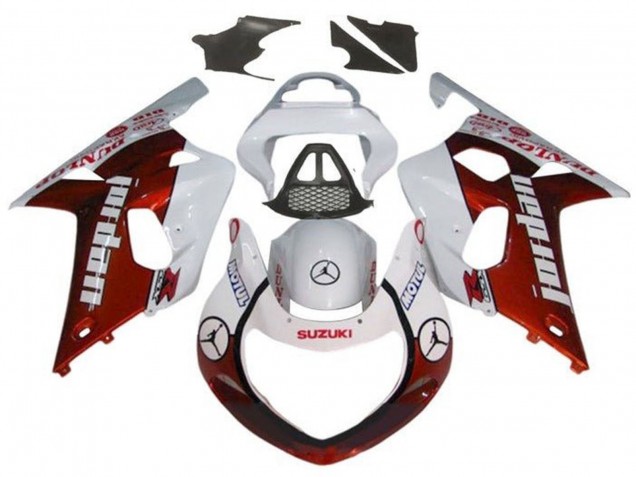 Compra Carenados Moto Suzuki GSXR1000 2000-2002 - Blanco Rojo Jordan