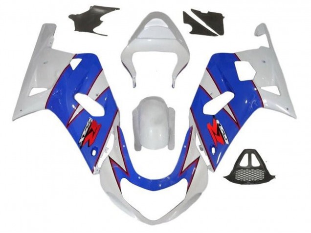 Compra Carenados Moto Suzuki GSXR1000 2000-2002 - Blanco Azul Rojo Pinstripe