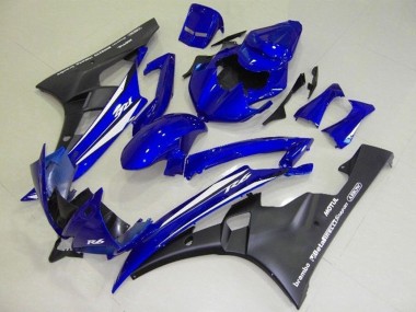 Compra Carenados Moto Yamaha YZF R6 2006-2007 - Azul Blanco Negro Mate Motul