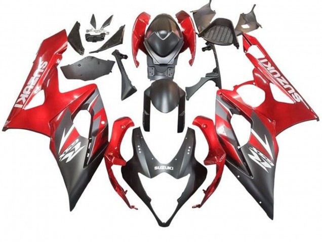 Compra Carenado Moto Suzuki GSXR 1000 2005-2006 - Negro Mate Rojo