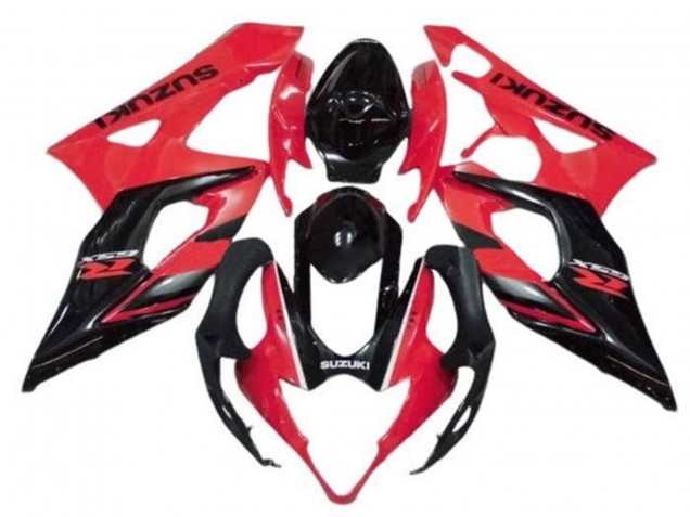 Compra Carenados Moto Suzuki GSXR 1000 2005-2006 - Rojo Negro Brillante Raya