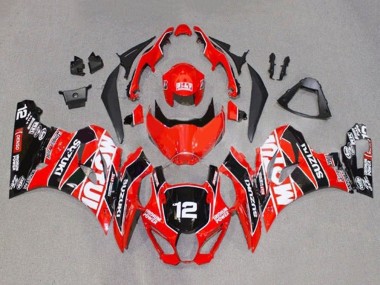 Compra Carenados Moto Suzuki GSXR1000 2017-2024 - Rojo Blanco Negro Motul 12