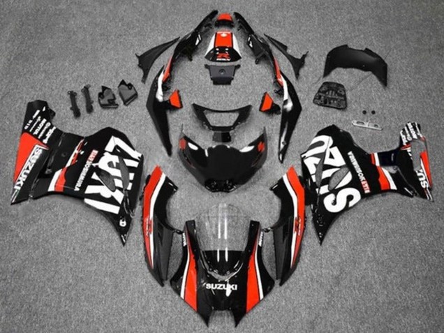 Compra Carenados Moto Suzuki GSXR1000 2017-2025 - Negro Rojo Blanco Raya