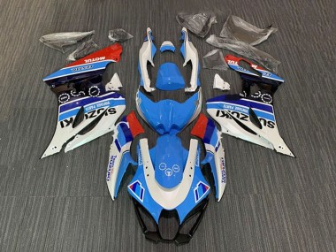 Compra Carenados Moto Suzuki GSXR1000 2017-2024 - Blanco Azul Raya Rojo Motul