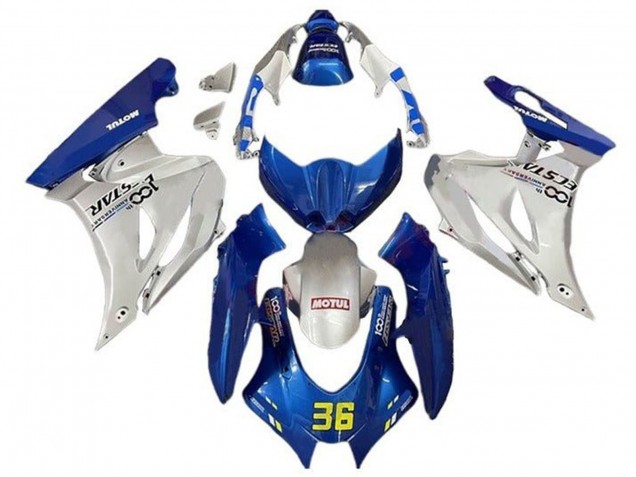 Compra Carenados Moto Suzuki GSXR1000 2017-2024 - Azul Plata Motul 36