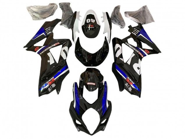 Compra Carenados Moto Suzuki GSXR 1000 2007-2008 - Negro Blanco Azul Yoshimura