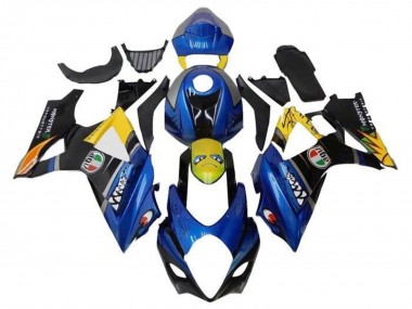 Compra Carenados Moto Suzuki GSXR 1000 2007-2008 - Azul Amarillo Negro Tiburón