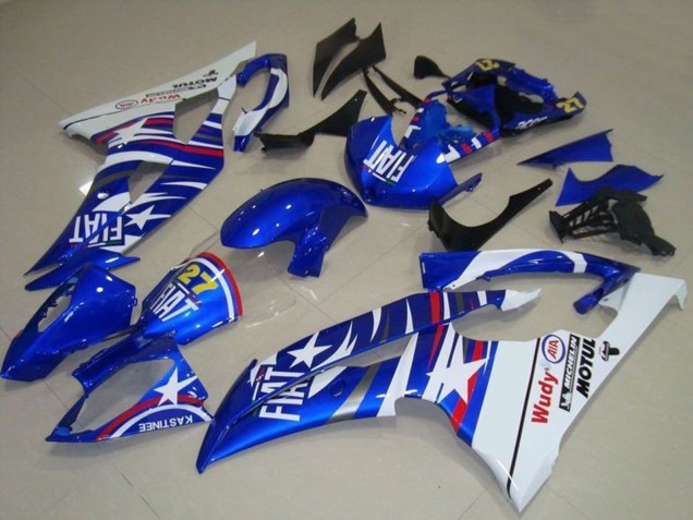 Compra Carenados Moto Yamaha YZF R6 2008-2016 - Blanco Azul Fiat Motul Michelin 27